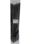 POWERFORCE Cable Tie Black UV 685mm x 9mm Weather Resistant Nylon. Pack of 100. Made from U.L. Approved Nylon 6/6 with Flamability Rating of UL 94V-2. - Office Connect 2018