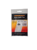 POWERFORCE Cable Tie Natural 80mm x 2.5mm Nylon Pack of 100. Made from U.L. Approved Nylon 6/6 with Flamability Rating of UL 94V-2 - Office Connect 2018