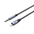 UNITEK  1M, Lightning to 3.5mm Male Aux Cable. Support Hi-Fi Audio Space Grey - Office Connect 2018