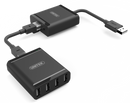 UNITEK 4-Port USB-A Extender Over Cat5e/6/7 Network Cable. Extend up to 60m. Easy Plug & Play. Includes Both Tx & Rx Units. Rx Includes 4x USB-A, 1x RJ45 In Ports. Tx 1x USB-A, 1x RJ45 Out. - Office Connect 2018