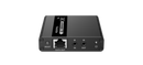 LENKENG HDMI & IR Extender Kit over Cat6/6a/7 up to 4K@30Hz. Zero Latency, Send Signal up to 70m, Built-in 3.5mm Input, IR Passback, HDMI Loop-out, EDID Pass Through. Includes TX & RX. Supports POC - Office Connect 2018