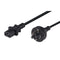 DYNAMIX 0.75M 3-Pin Plug to IEC C13 Female Plug 10A, SAA Approved Power Cord. 1.0mm copper core. BLACK Colour.