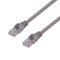 DYNAMIX 2m Cat6 Grey UTP Patch Lead (T568A Specification) 250MHz 24AWG Slimline Snagless Moulding with Unshielded Gold Plate Connector.