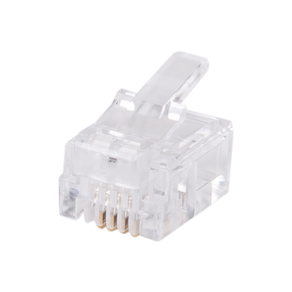 DYNAMIX RJ11 Plug 20pc Bag, 6P4C Modular Plug. 3 micron. - Office Connect 2018