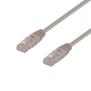 DYNAMIX 0.75m Cat5e Beige UTP Patch Lead (T568A Specification) 100MHz 24AWG Slimline Moulding & Latch Down Plug with RJ45 Unshielded Gold Plated Connectors. - Office Connect 2018