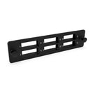 DYNAMIX SC Duplex/LC Quad 6 Port Plate Unloaded, 2x Tier Screw less Design, Black Colour. For Use with FPP3P - Office Connect 2018