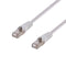 DYNAMIX 10m Cat6A S/FTP White Slimline Shielded 10G Patch Lead. 26AWG (Cat6 Augmented) 500MHz with Gold Plate Connectors. - Office Connect 2018
