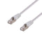 DYNAMIX 15m Cat6A S/FTP White Slimline Shielded 10G Patch Lead. 26AWG (Cat6 Augmented) 500MHz with Gold Plate Connectors. - Office Connect 2018
