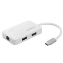 EDIMAX 2-in-1 USB 3.0 Multi-Port Ethernet Hub with USB-C Connector. 3x USB-A 3.0 Ports, 1x RJ45 Gigabit Lan Port. Portable, Lightweight Design. Supports Plug & Play. Supports Win/Mac - Office Connect 2018