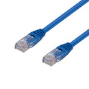 DYNAMIX 10m Cat5e Blue UTP Patch Lead (T568A Specification) 100MHz 24AWG Slimline Moulding & Latch Down Plug with RJ45 Unshielded Gold Plated Connectors. - Office Connect 2018