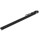 DYNAMIX 20 Outlet Vertical Power Rail  (16x 10A IEC C13 & 4x 16A IEC C19). with 6KA C-Curve Circuit Breaker. Integrated 2m power cord (16A IEC C20) 0RU. Colour Black. - Office Connect 2018