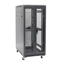 DYNAMIX 22RU Server Cabinet 1000mm Deep (800 x 1000 x 1190mm). Incl. 1x Fixed Shelf, 4x Fans, 25x Cage Nuts, 4x Castors & 4x Level Feet. Front Vertical Cable Management. JUNE Promo - Includes FREE BOOM-10 - Office Connect 2018