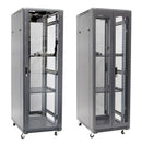 DYNAMIX 37RU Server Cabinet 800mm Deep (600 x 800 x 1853mm). Includes 2x Fixed Shelves, 4x Fans, 25x Cage Nuts, 4x Castors & 4x Level Feet. 800kg static load. Glass front door JUNE Promo - Includes FREE BOOM-10