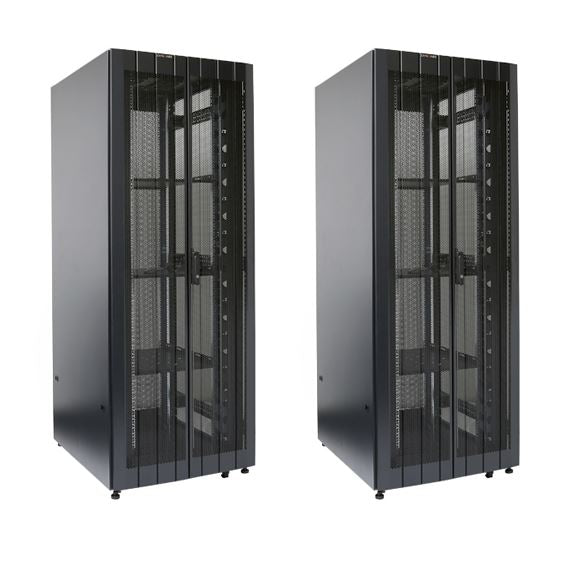 DYNAMIX 45RU Server Cabinet 1000mm Deep (800 x 1000 x 2181mm) Includes 3x fixed shelves, 4x fans, 25x cage nuts, 4x castors, 4x levelling feet Single front & bifold rear mesh JUNE Promo - Includes FREE BOOM-10 - Office Connect 2018