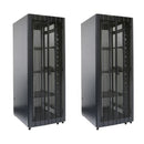 DYNAMIX 45RU Server Cabinet 800mm Deep (800 x 800 x 2181mm) Includes 3x fixed shelves, 4x fans, 25x cage nuts, 4x castors, 4x levelling feet Single front & bifold rear mesh JUNE Promo - Includes FREE BOOM-10 - Office Connect 2018