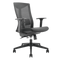 BRATECK Office Chair with Ergonomic & Breathable Mesh Back. Pneumatic Seat-Height Adjustment. Adjustable Tilt-back, Lumbar Cushion. PU Hooded Casters. Seat Adjust. Black Colour. - Office Connect 2018