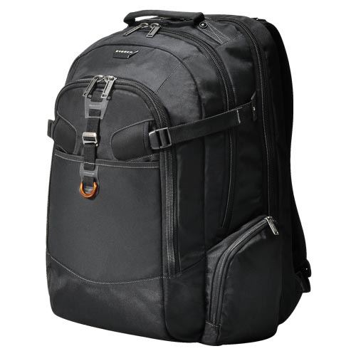 EVERKI Titan 18.4" Business Travel Friendly Laptop Backpack. Checkpoint friendly design, with water resistant weather cover. Spacious organized compartments - Office Connect 2018