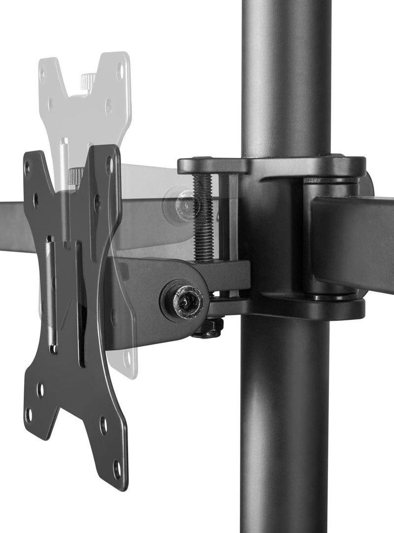 BRATECK 13"-27" Triple Monitor Economy Desk Mount Bracket. - Office Connect 2018