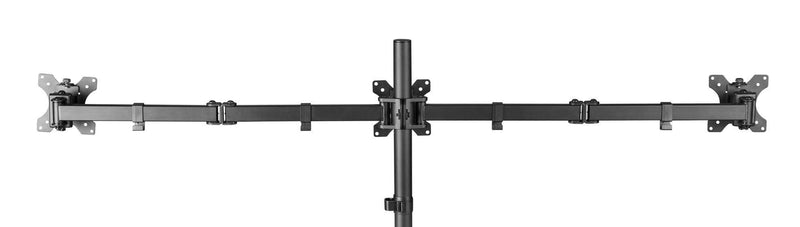 BRATECK 13"-27" Triple Monitor Economy Desk Mount Bracket. - Office Connect 2018