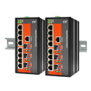 CTC UNION 16 Port Gigabit Managed Switch.  -40C~+75C. 16x 10/100/1000Base-T(X), plus 4x 100/1000Base-X SFP (Total 20x ports ).Power consumption V DC/W:12/14.5, 24/14.4&48/16.3. Dinmount kit incl. - Office Connect 2018