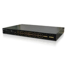 CTC UNION 24 Port Gigabit POE Industrial Central Managed Switch. 24x10/100/1000Base-T(X) + 8x 100/1000Base-X SFP.  Rugged metal, IP30, Heavy industrial grade. - Office Connect 2018