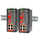 CTC UNION 4 Port Gigabit Unmanaged Switch. -40C~+75C. 4x 10/100/1000Base-T(X), plus 2x 100/1000Base-X SFP.  Power consumption 12/24/48V/7.9W. Dinmount kit included. - Office Connect 2018