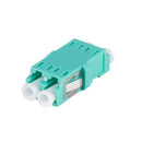 DYNAMIX Flangeless Fibre LC/LC Duplex Multimode Joiner, Ceramic Sleeve, Aqua Colour - Office Connect 2018