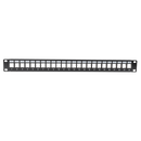 DYNAMIX Horizontal 19'' 1RU Unloaded 24 Port UTP Patch Panel. RoHS Numbered 1-24. - Office Connect 2018