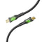 PROMATE 1.2m USB-C to Lightning Cable with Transparent Connectors & LED''s. Supports 27W PD. 25000+ Bend Lifespan. Supports Data & Charge. Gold Plated Connectors. Durable Nylon Braided Cable. Black Colour. - Office Connect 2018