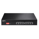 EDIMAX 8 Port 10/100 Fast Ethernet PoE+ Switch with DIP Switch. PoE delivery up to 200m. Power budget: 130W. Auto Energy Saving Functions. Plug and Play. VLAN & - Office Connect 2018