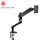 BRATECK 17"-32" Premium Aluminium Spring-Assisted Desk Mount Monitor Arm. Supports VESA up to 100x100. Extend, Tilt and Swivel. Detachable VESA Plate.