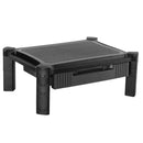 BRATECK Modular multi-purpose height adjustable smart stand with drawer. Max weight 10Kgs. Front and side slots for devices & office Equipment. Bulit-in cable - Office Connect 2018