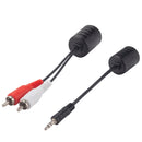DYNAMIX Stereo 3.5mm Connector to RJ45 Adapter & 2x RCA Connectors to RJ45 Adapter. Max Distance 50m, Sold as a Pair. - Office Connect 2018