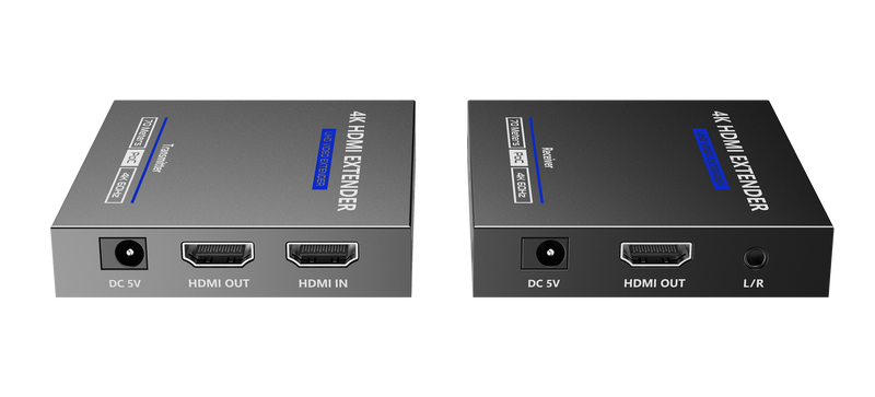 LENKENG HDMI 2.0 Extender over Cat6/6e Kit with PoC for Rx. Supports up to 4K@60Hz. Zero Latency. One Way IR Remote Control. Transmit HDMI Signal up to 70m. EDID Passback. L/R Audio Output Rx