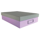 Ledah Pastels Storage Box A4 Purple - Office Connect 2018