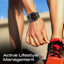 PROMATE IP67 Shock-Resist Smart Watch with Fitness Tracker & Bluetooth Calling. Large 1.95" Display. Up to 12 Days Battery Life. Heart Rate/Step/Sleep Tracker. Black Colour. - Office Connect 2018