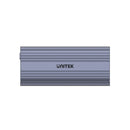 UNITEK USB-C to M.2 SSD Enclosure in Alloy Housing. Supports M.2 NVME & SATA SSD for M-Key & B+M-Key for size 2242/2260 /2280. Superior Heat Dissipation. Auto-Sleep Mode. - Office Connect 2018