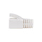 DYNAMIX Strain Relief Boot, OD: 7.5mm, Colour White. 20 Pack. Suited for Cat6A Shielded Cable