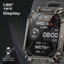 PROMATE IP67 Shock-Resist Smart Watch with Fitness Tracker & Bluetooth Calling. Large 1.95" Display. Up to 12 Days Battery Life. Heart Rate/Step/Sleep Tracker. Black Colour. - Office Connect 2018