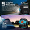 PROMATE 1200LM Portable Camping Light with 9000mAh Power Bank. IP65 Water & Weather Resistant. Magnetic Base. 3x Colour Modes, Multiple Brightness Levels.