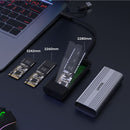 UNITEK USB-C to M.2 SSD Enclosure in Alloy Housing. Supports M.2 NVME & SATA SSD for M-Key & B+M-Key for size 2242/2260 /2280. Superior Heat Dissipation. Auto-Sleep Mode. - Office Connect 2018