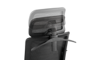 BRATECK Office Chair with Headrest. Ergonomic & Breathable Mesh Back. Pneumatic Seat-Height Adjustment. Adjustable Tilt-back, Lumbar Cushion, & Headrest. PU Hooded Casters. Black Colour. - Office Connect 2018