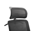 BRATECK Office Chair with Headrest. Ergonomic & Breathable Mesh Back. Pneumatic Seat-Height Adjustment. Adjustable Tilt-back, Lumbar Cushion, & Headrest. PU Hooded Casters. Black Colour. - Office Connect 2018
