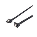 DYNAMIX 1m Right Angled SATA 6Gbs Data Cable with Latch. Black Colour - Office Connect 2018