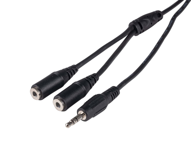 DYNAMIX 0.2m Stereo Y Cable 3.5mm Plugs