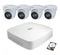 DAHUA 8-Channel IP Surveillance Kit Includes 8-Port 4K PoE NVR with 2TB HDD Installed. 4x DAHUA 4MP IP 2.8mm Fixed PoE IR Turret Cameras. IP67 Rated.