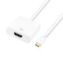 DYNAMIX USB-C to HDMI Adapter. Supports 4K@30Hz UHD (3840x2160) 1x USB-C input, 1x HDMI output, Gold-plated USB-C connector, Ultra durable, Plug & Play. - Office Connect 2018