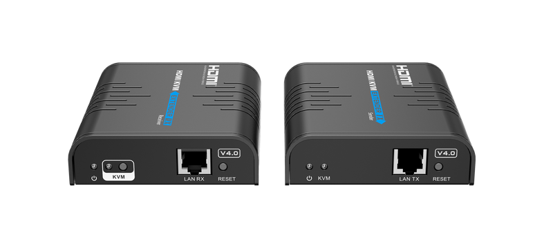 LENKENG HDMI KVM Extender Over Single Cat5E/6 Cable Up to 120M. Point to Multipoint/Point to Point. Supports USB Keyboard & Mouse Contriol. Supports Video Res up to 1080P@60Hz. Includes Tx & Rx Units