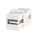 DYNAMIX USB 2.0 Keystone Jack. USB-A Female to Female Connectors. Fits FP-1KS and FP-2KS RJ45 Keystone Face Plates - Office Connect 2018