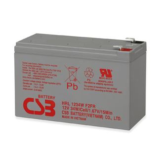 CSB 12V 34W 9.0 AH Long Life Replacement UPS Battery. Up to 8 years in Standby Service. Maintenance-Free Sealed Lead Acid. 1 Year Warranty. - Office Connect 2018